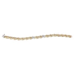 Ama Bracelet in 18k Rose, White & Yellow Gold w/ White & Champagne Diamonds