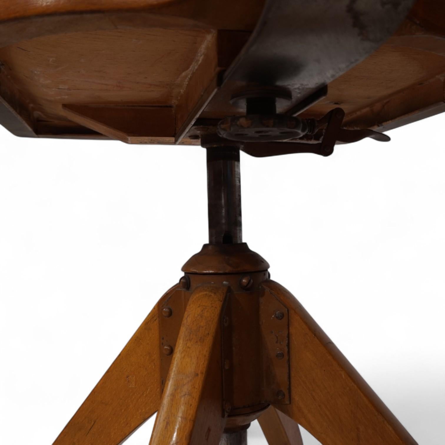 Ama Elastischer Bürostuhl, Bauhaus-Stil, 1950 im Angebot 5