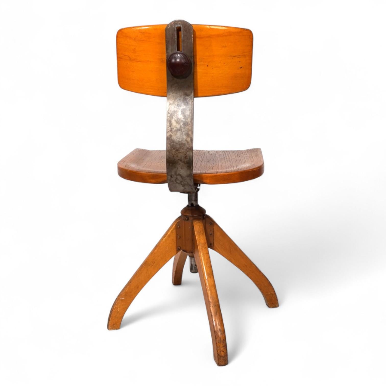 Ama Elastischer Bürostuhl, Bauhaus-Stil, 1950 (Deutsch) im Angebot