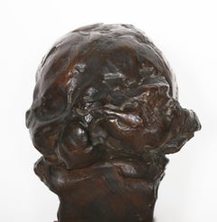 “Tête de Jeune Fille”, scultura in bronzo fuso su base di marmo di Amedeo Gennarelli