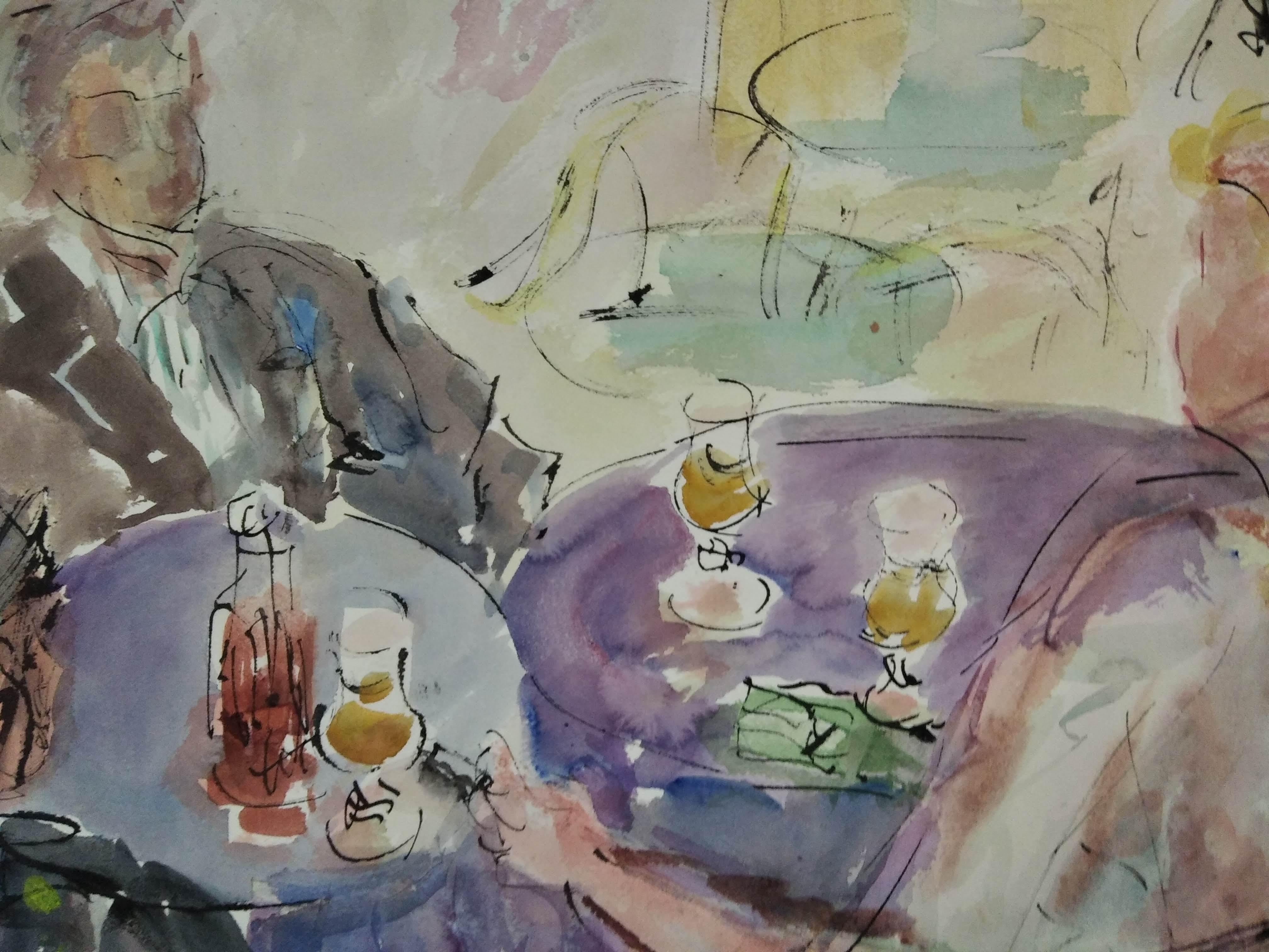 Playa Mayor. Salamanca - Painting Moderno di Amadeu Casals