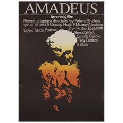 “Amadeus” 1984 Czech A3 Film Poster