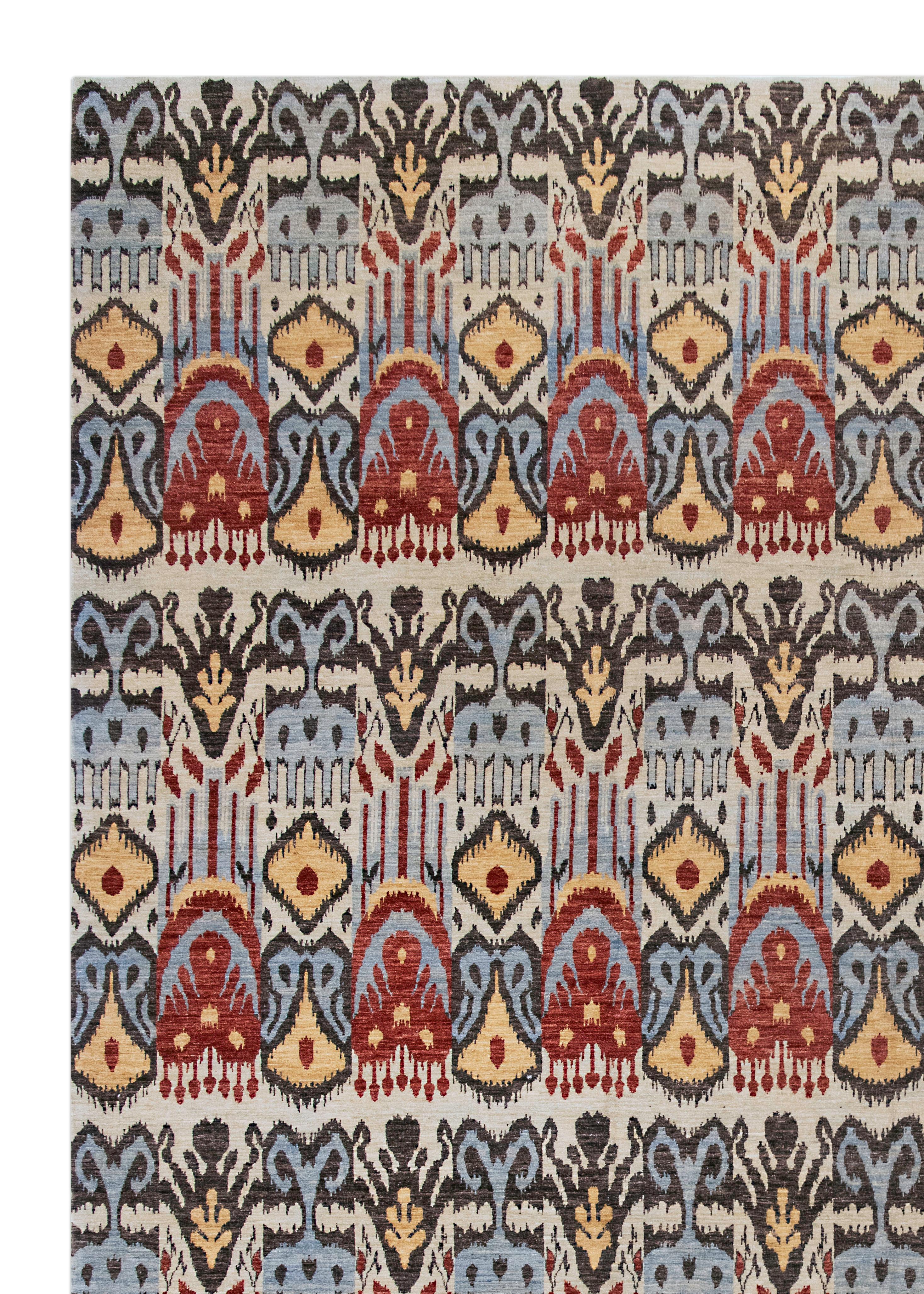Amadi Ikat Rug In Excellent Condition For Sale In Los Angeles, CA