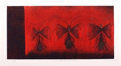 Amador Montes, "Las mariposas que un día volaron", 2006, Etching, 15.7x28.7 in