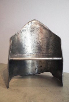 Amaia Chair in Aluminium Brass Mixed Resine on Inox by Atelier Ellery