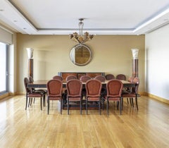 Amaizing Art Deco Table, '10-12 Persons', 1920, France in iron and Wood
