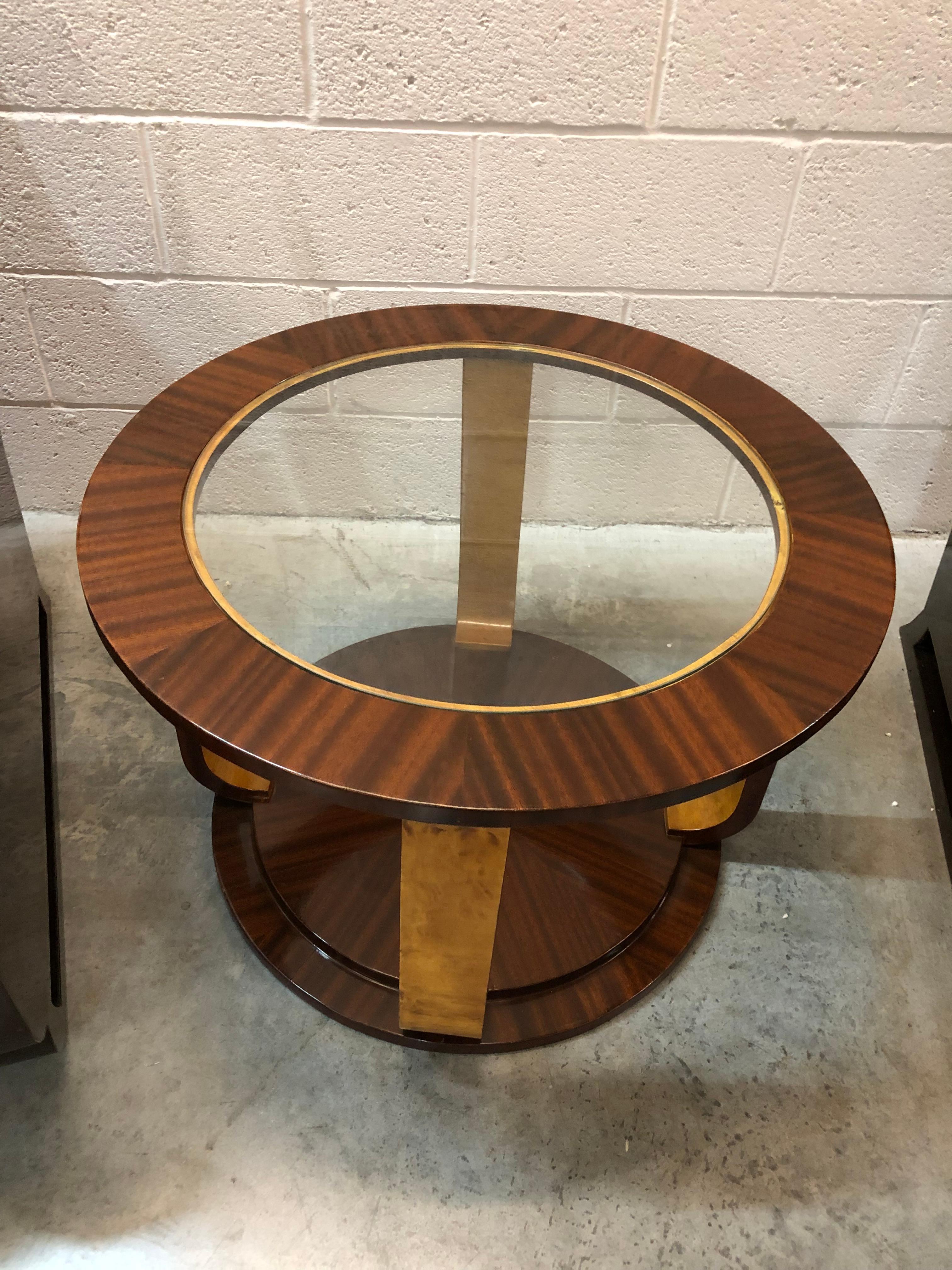 Amaizing Art Deco, Table in Wood and Glass, France, 1930 For Sale 8