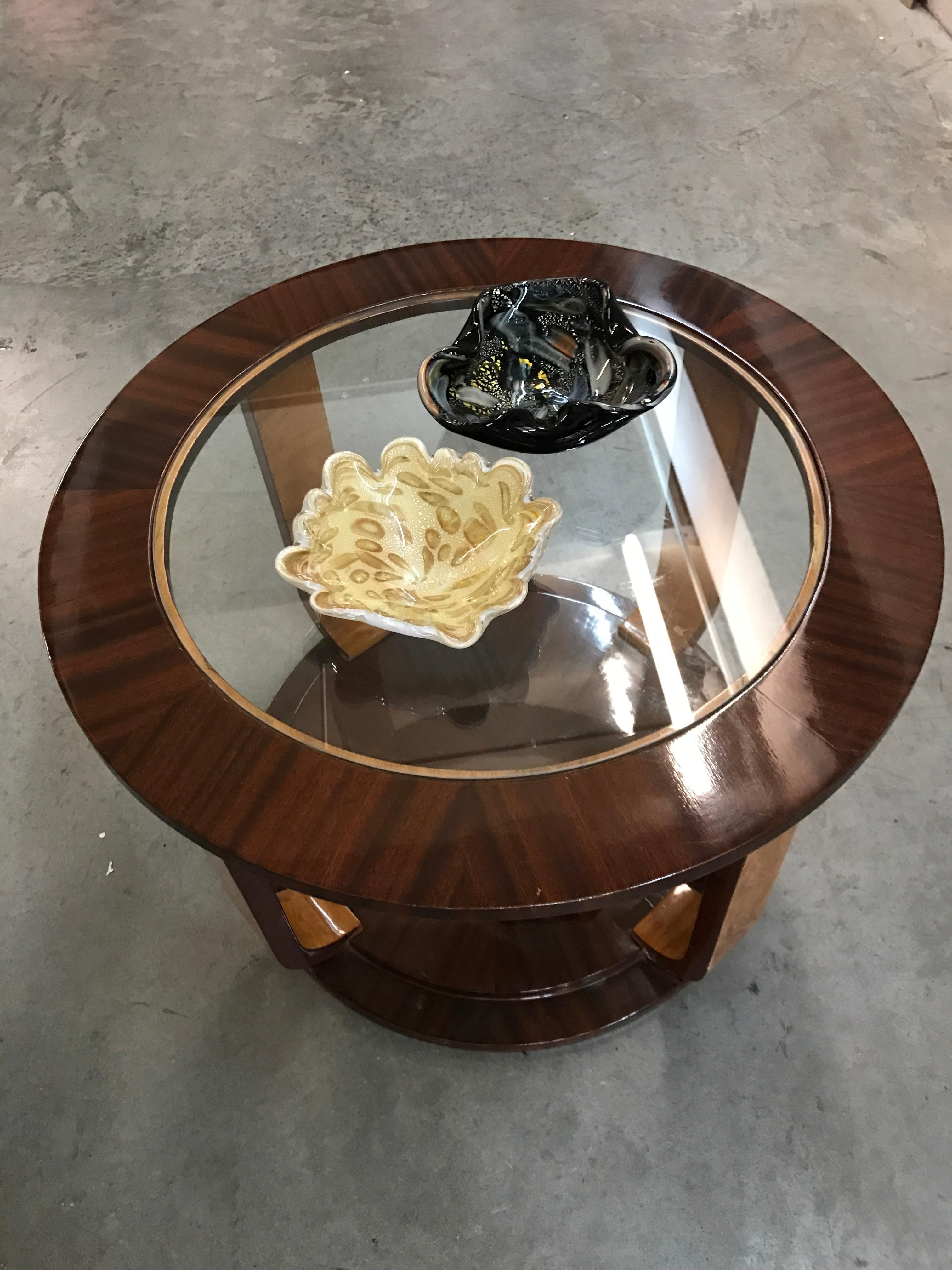 Amaizing Art Deco, Table in Wood and Glass, France, 1930 For Sale 10