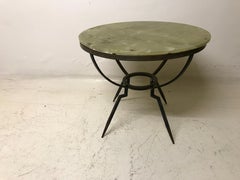 Magnifique table italienne 1960 en marbre et fer