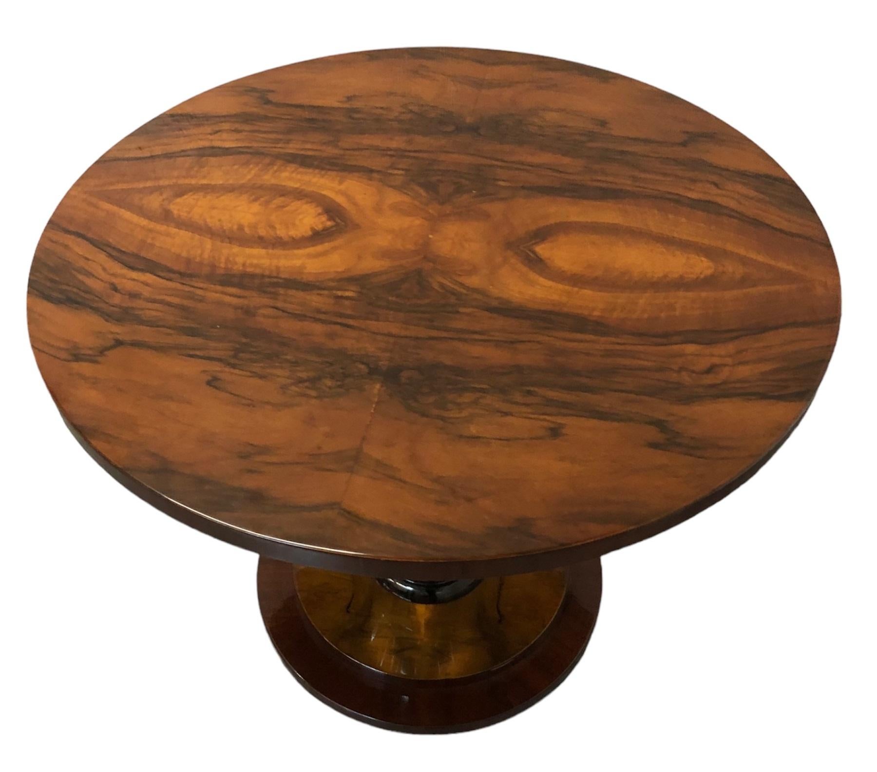 Amaizing Pair of Tables in wood, Art Deco, France, 1930 For Sale 14