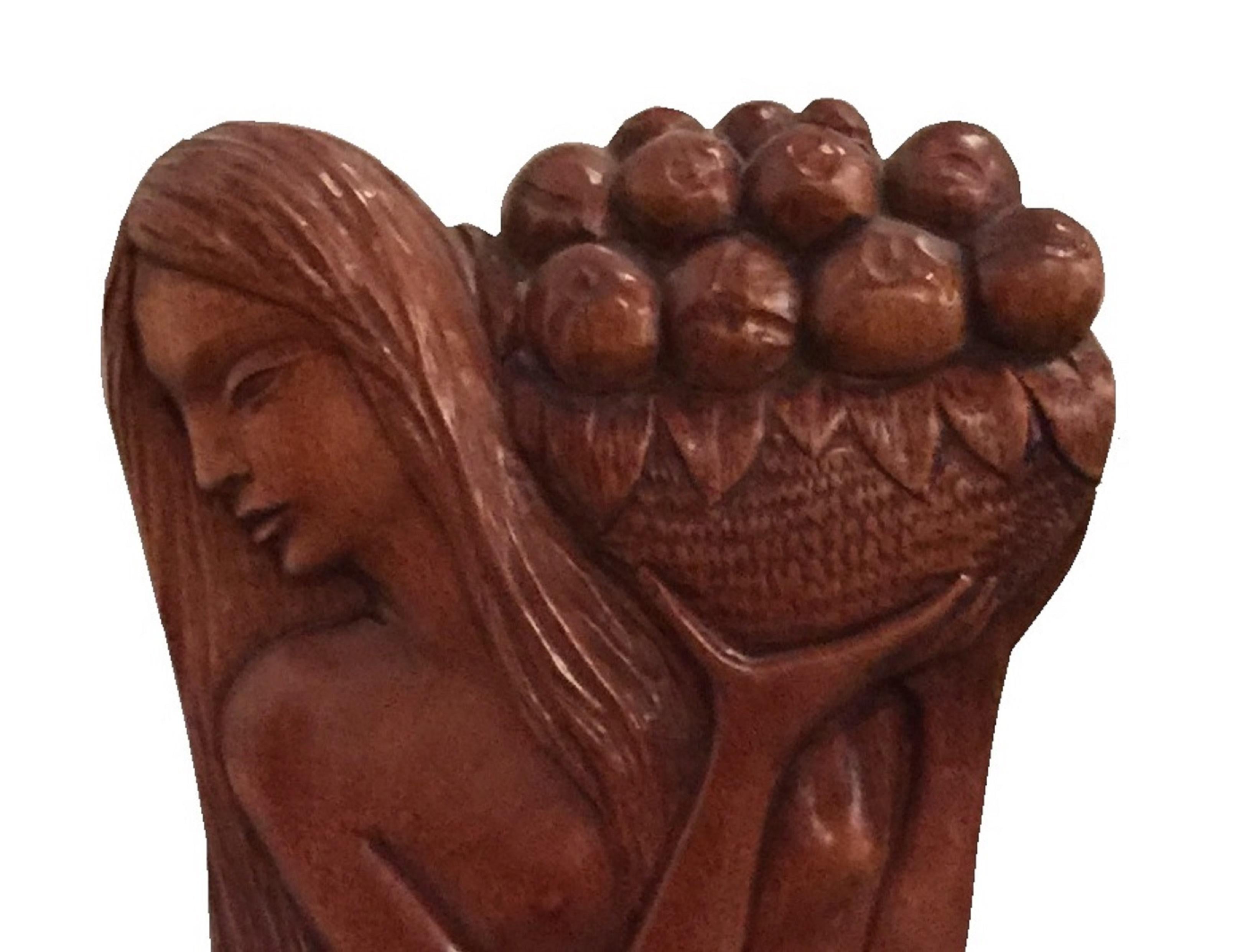 Amaizing Woman, 1940, France, Material, Wood, Sign, Zadra For Sale 1