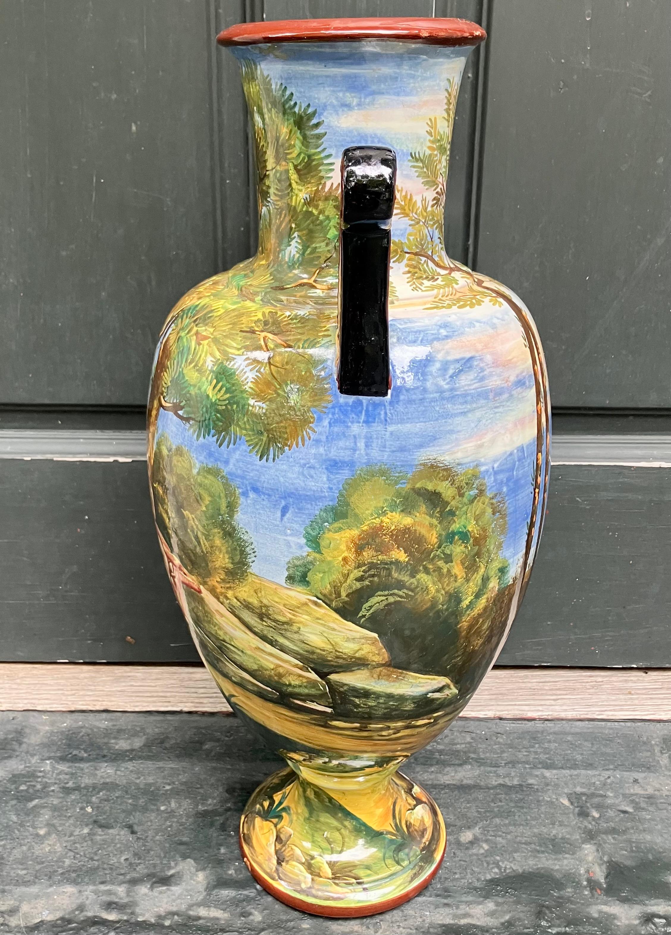 Ceramica Urna italiana di metà secolo in stile etrusco in vendita