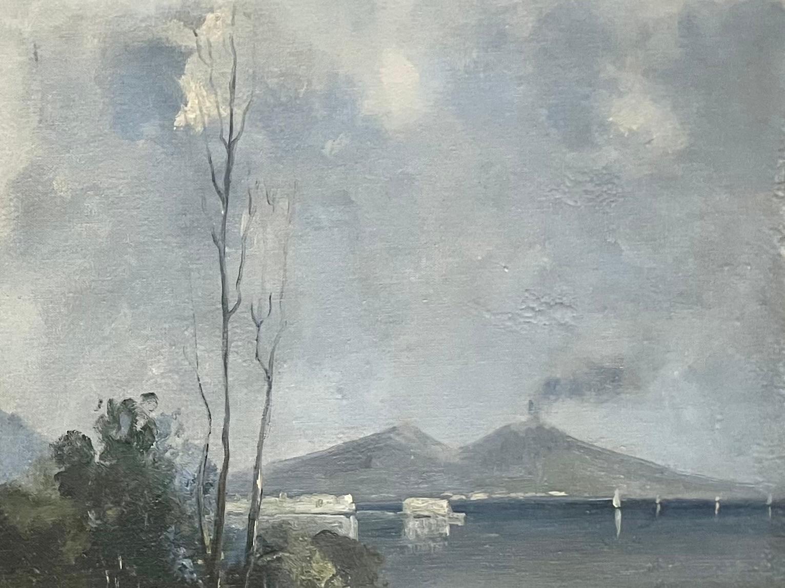 20th Century Amalfi Coast with Vesuvius For Sale