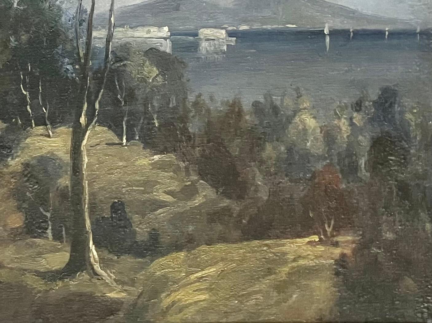 Paint Amalfi Coast with Vesuvius For Sale