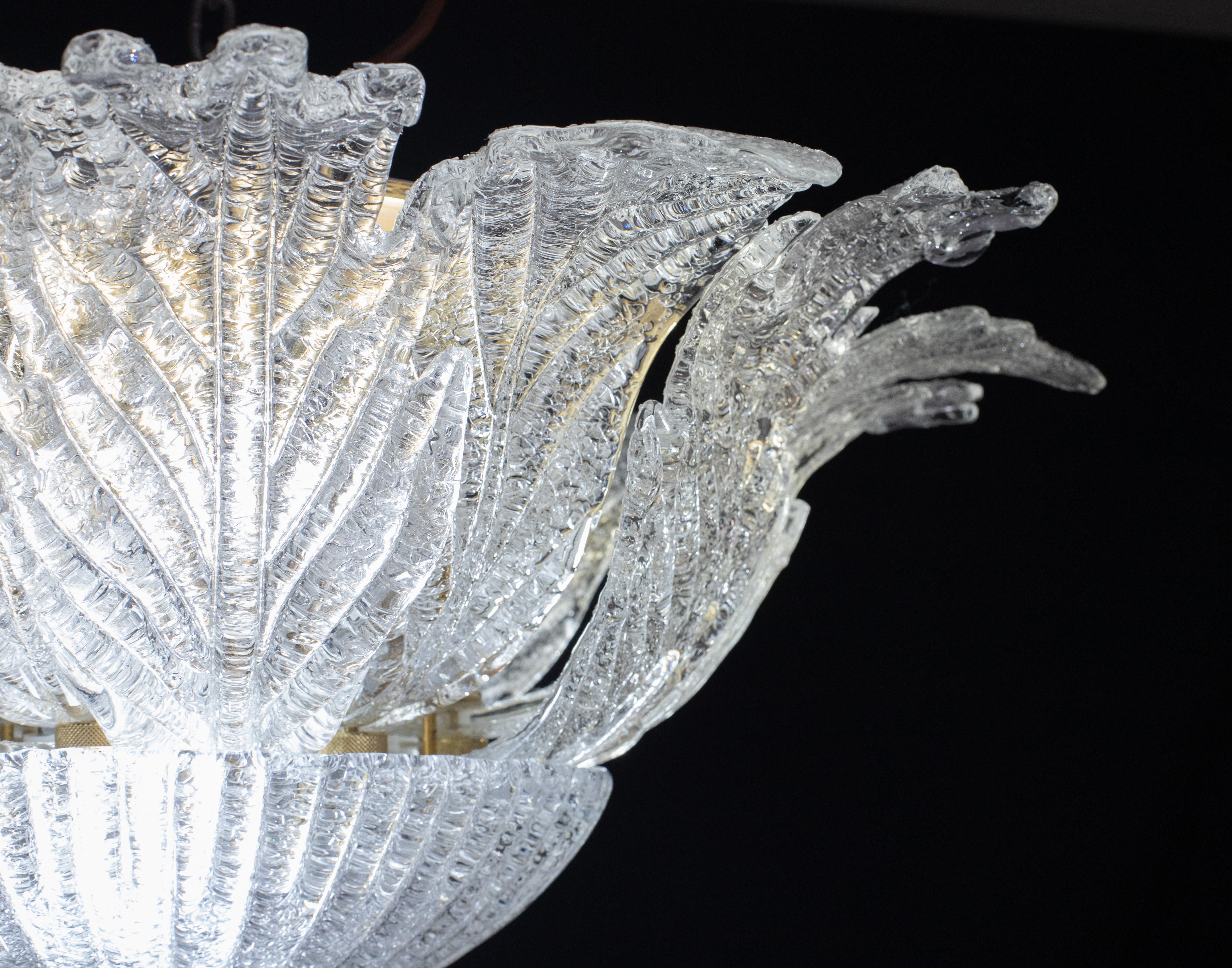 Amalfi, Monumental Italian Murano Glass Ceiling Light or Chandelier, 1970s In Good Condition For Sale In Roma, IT