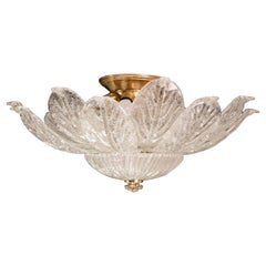Amalfi, Monumental Italian Murano Glass Ceiling Light or Flush Mount, 1970s