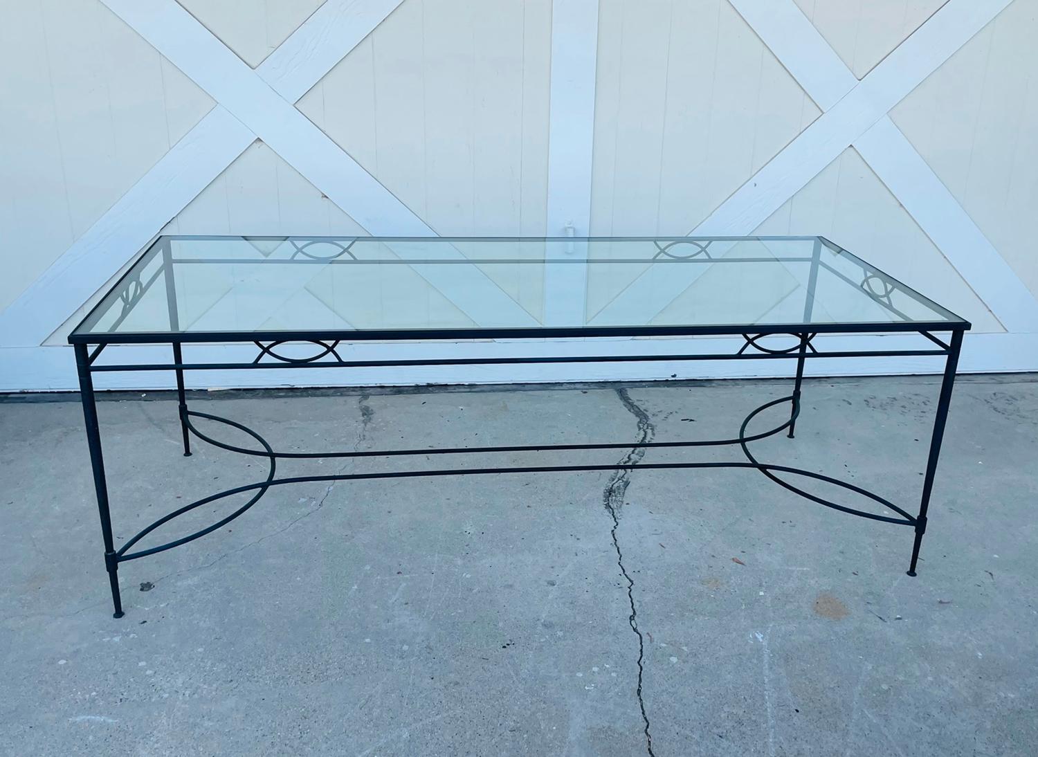 Mid-Century Modern Amalfi Outdoor Dining Table by Janus et Cie