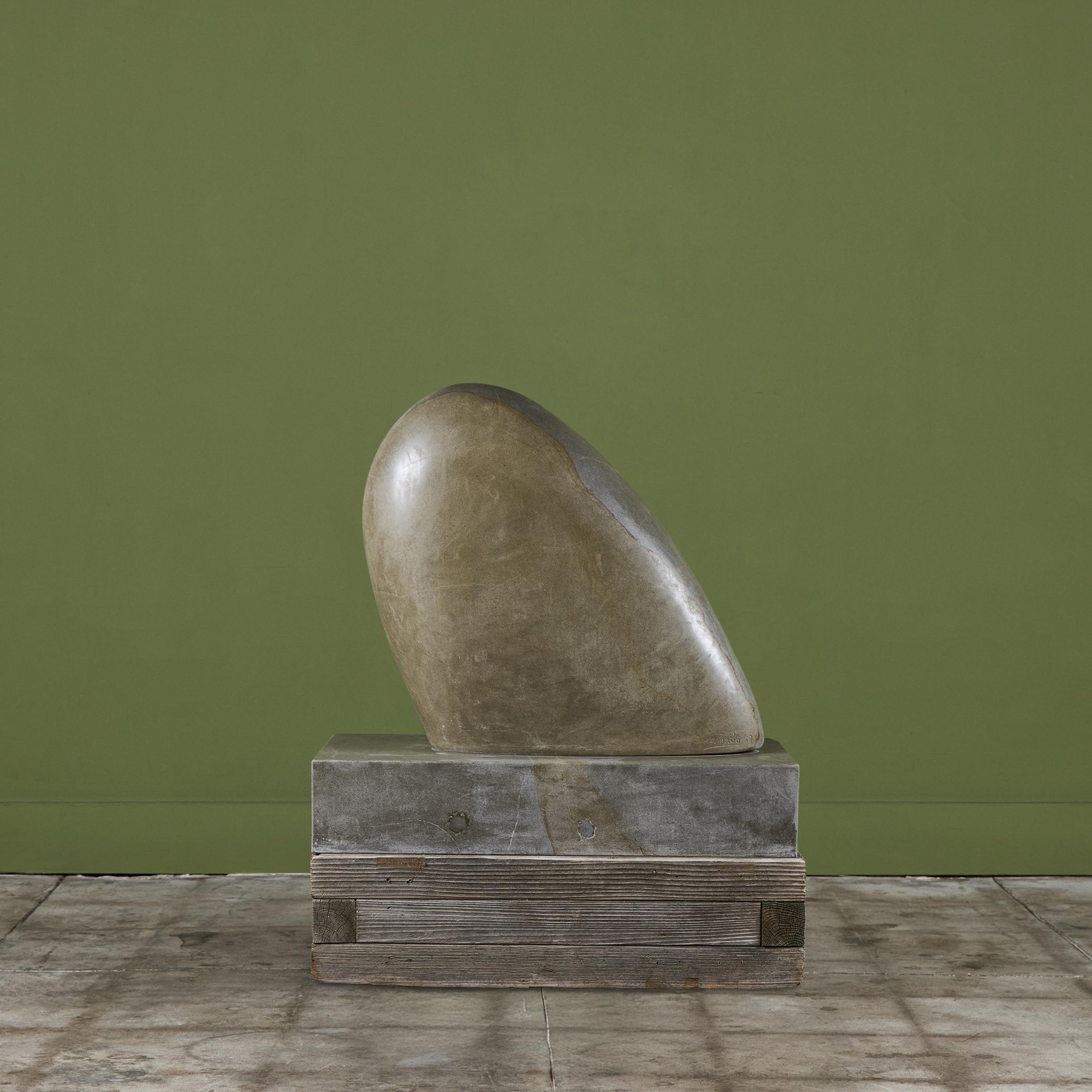 Amalia Schulthess 'Seabird' Marble Stone Sculpture For Sale 3