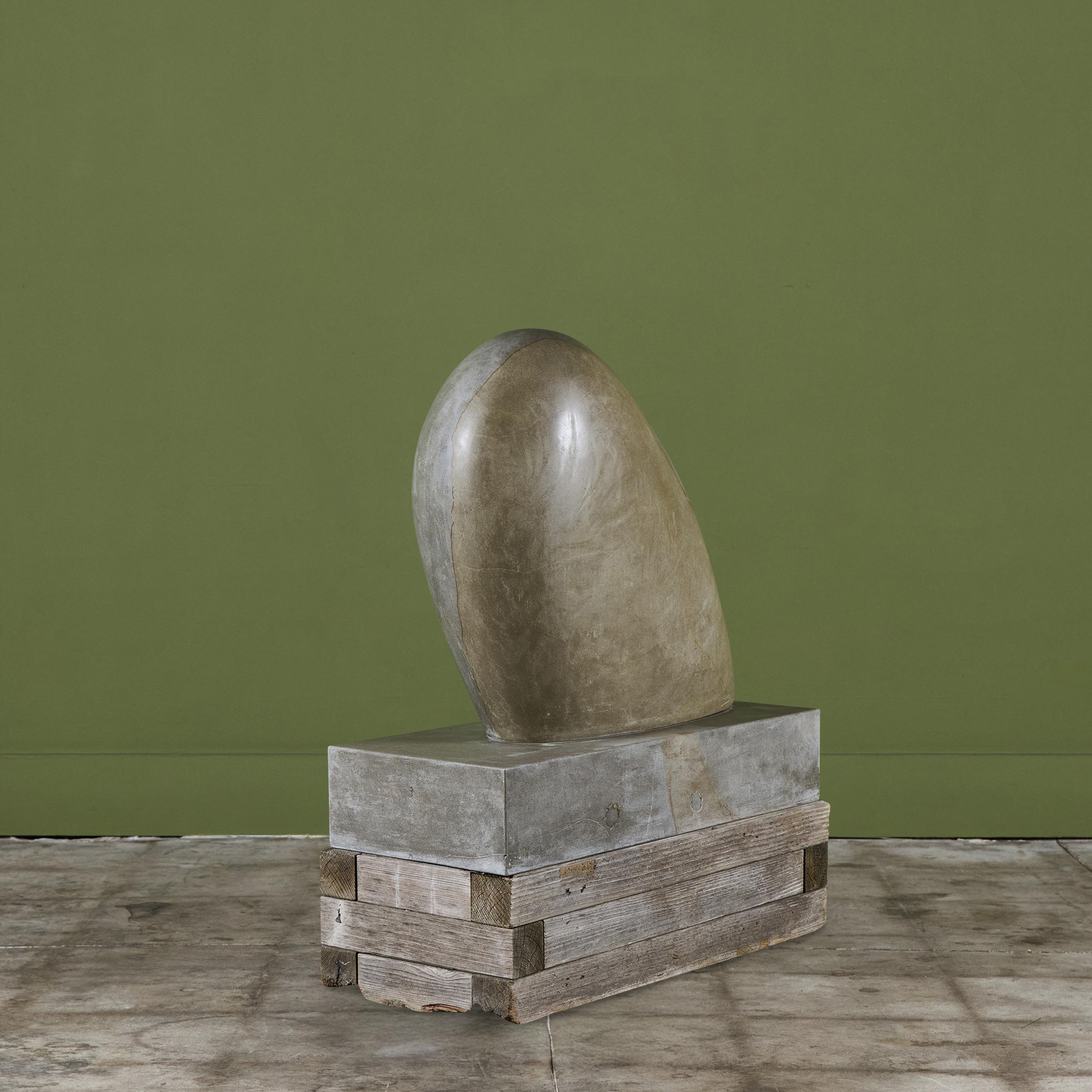 Mid-Century Modern Amalia Schulthess 'Seabird' Marble Stone Sculpture For Sale