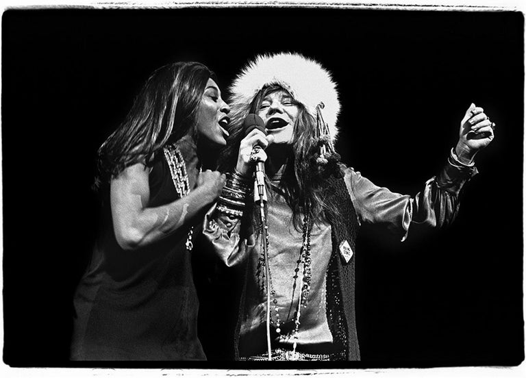 <i>Tina Turner and Janis Joplin</i>, 1969, by Amalie R. Rothschild, offered by Heart of Gold Gallery