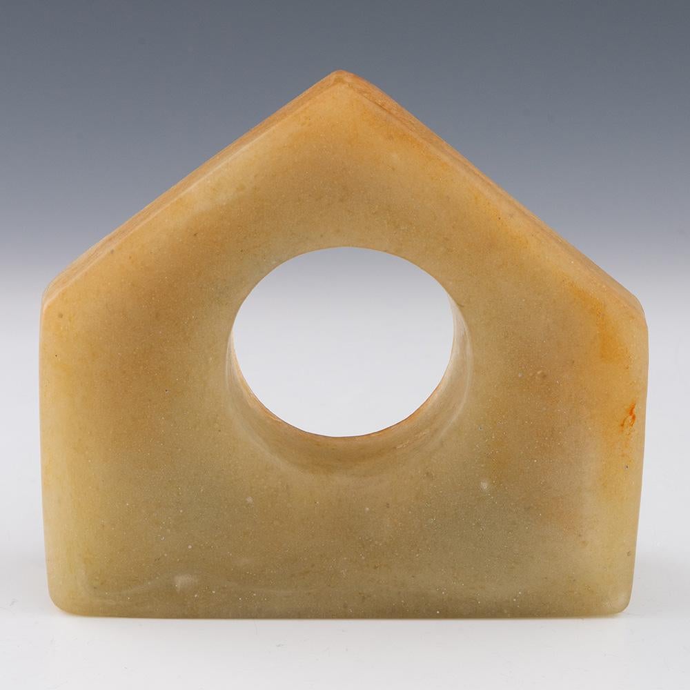 Art Déco Cassa dell'orologio di Amalric Walter Pate de Verre c1925 in vendita