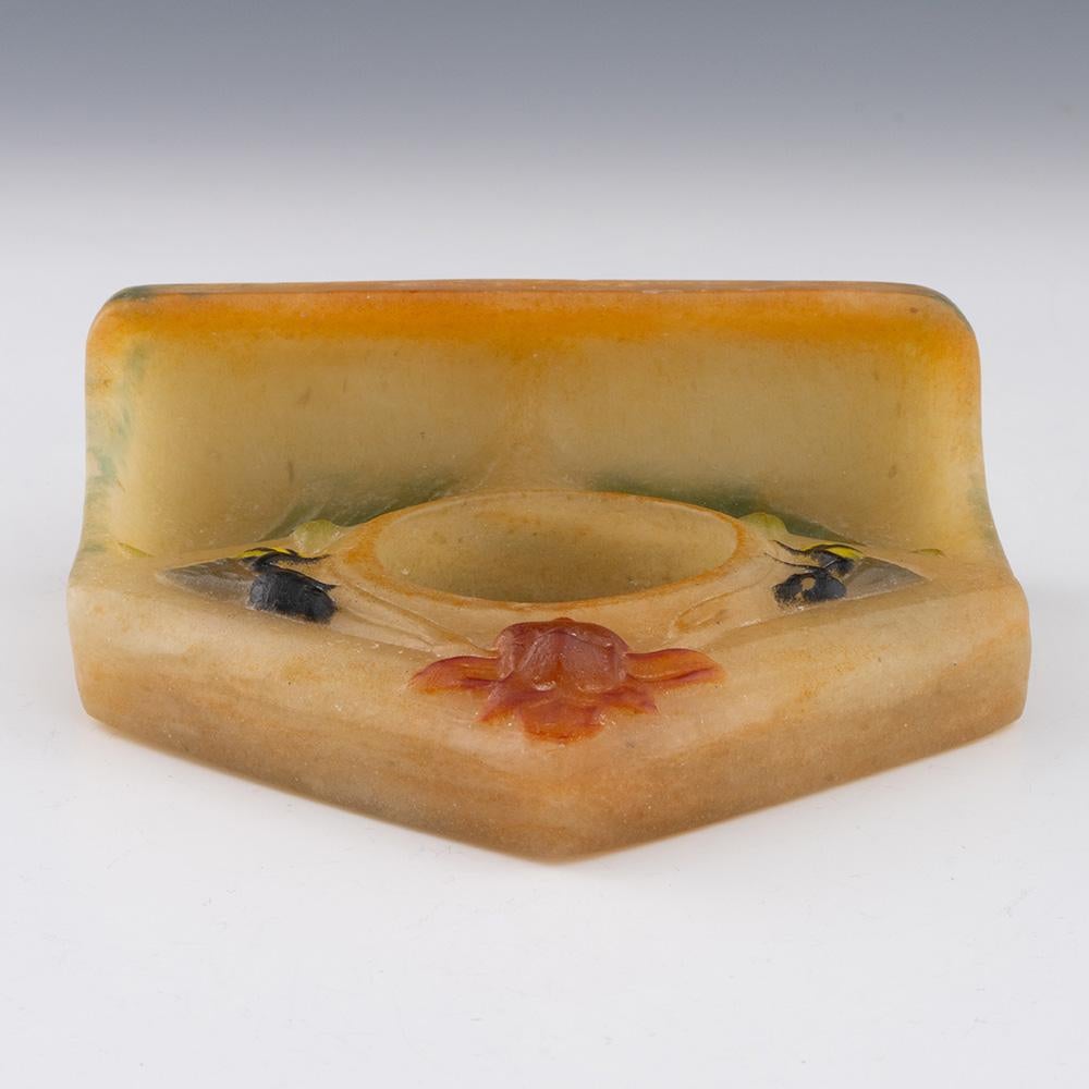 Cassa dell'orologio di Amalric Walter Pate de Verre c1925 In condizioni buone in vendita a Tunbridge Wells, GB