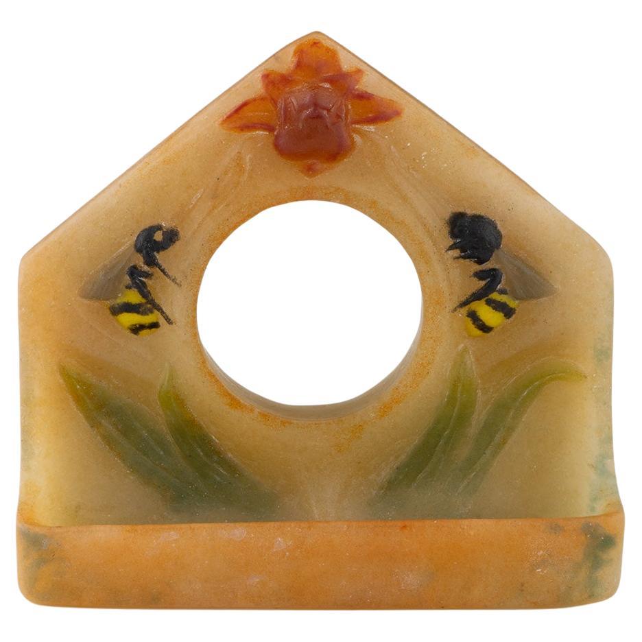 Cassa dell'orologio di Amalric Walter Pate de Verre c1925 in vendita