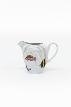 Amami, Contemporary Decorated Porcelain Tea Time Set by Vito Nesta