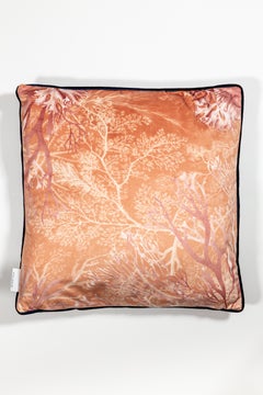 Amami, Contemporary Velvet Printed Pillow by Vito Nesta