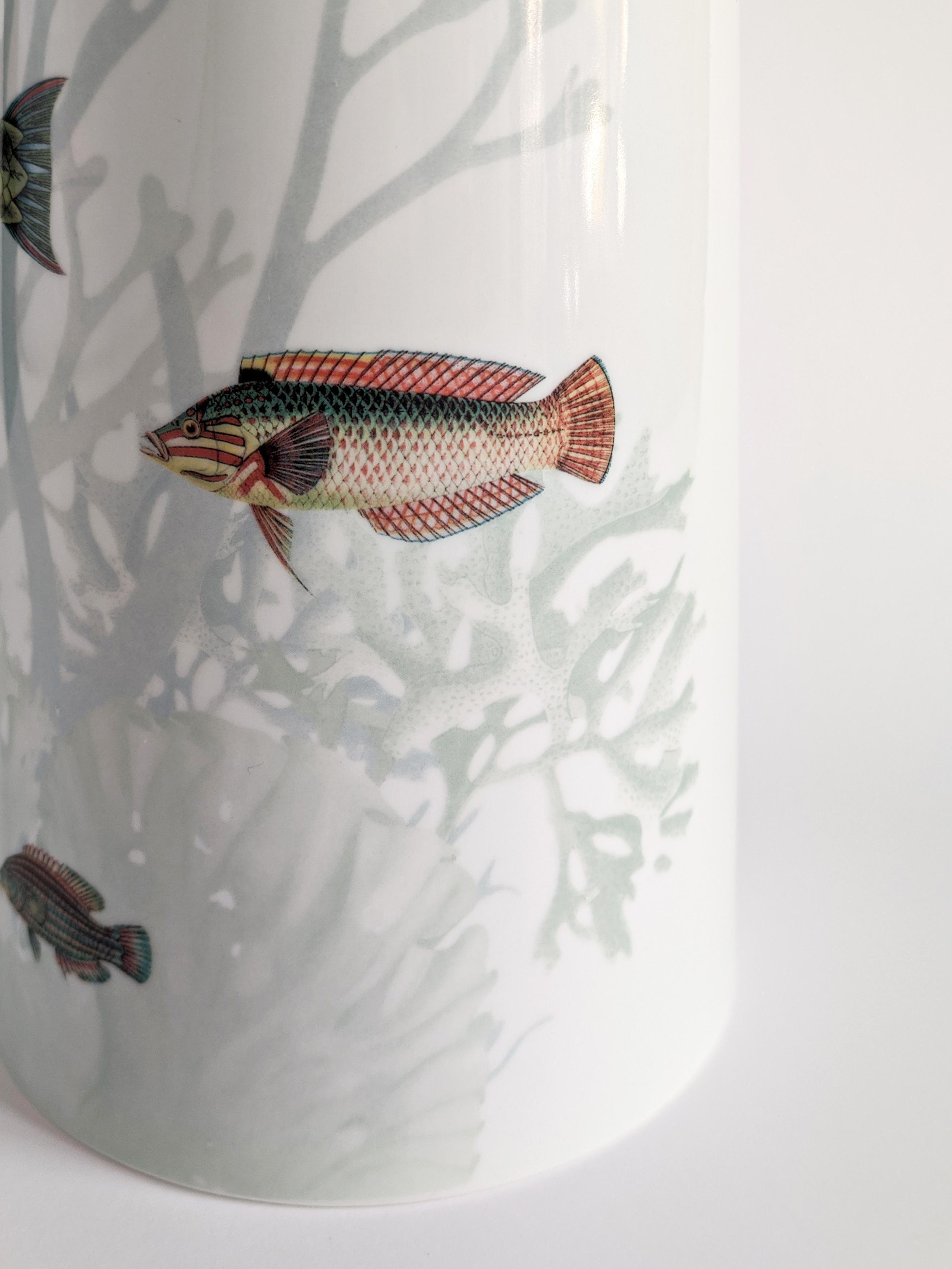 XXIe siècle et contemporain Amami N.2, vase en porcelaine contemporain au design décoratif de Vito Nesta en vente