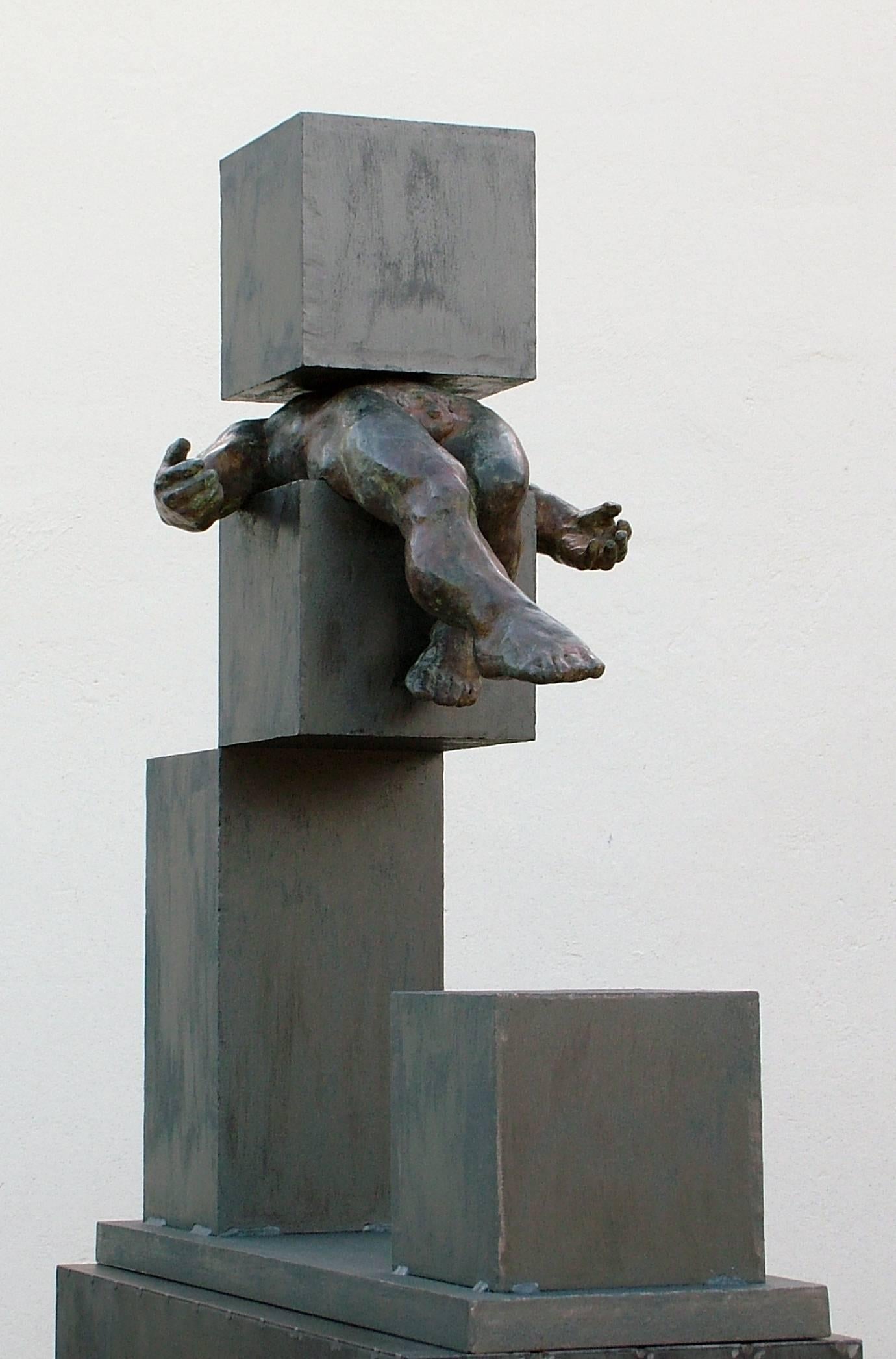 Amancio    Icaro I original bronze iron sculpture - Contemporary Sculpture by Amancio González Andrés