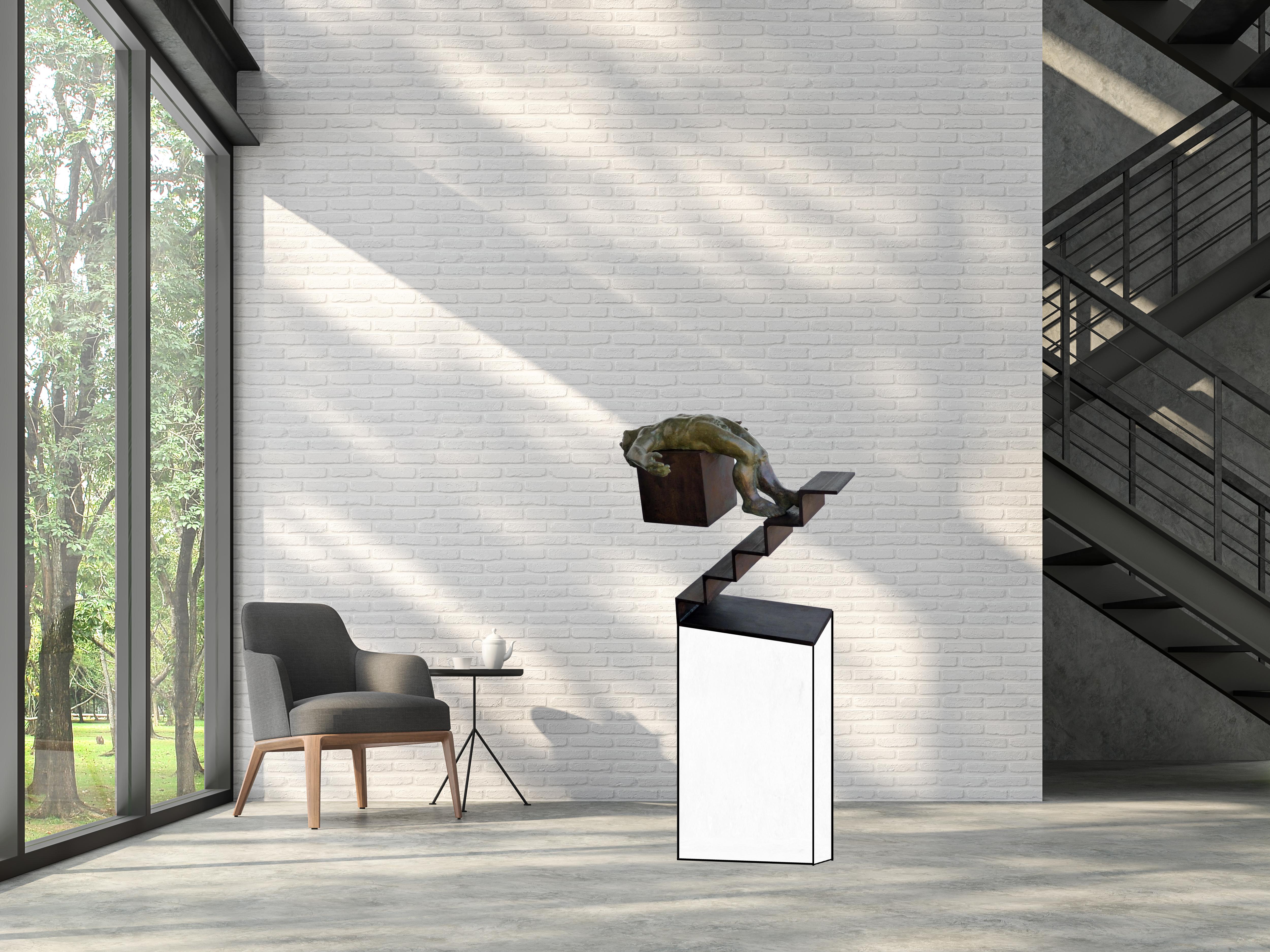 Amancio  Iron. Bronze. ICARO III. Sculpture For Sale 3