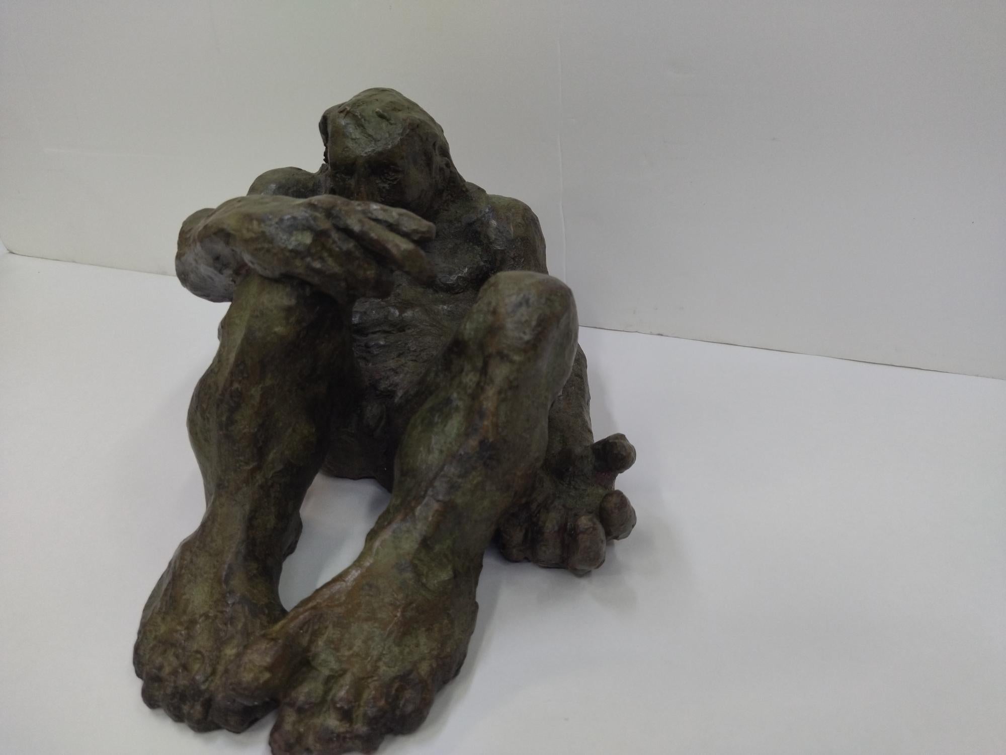 Amancio  Bronce  négrita  original  sculpture en vente 1