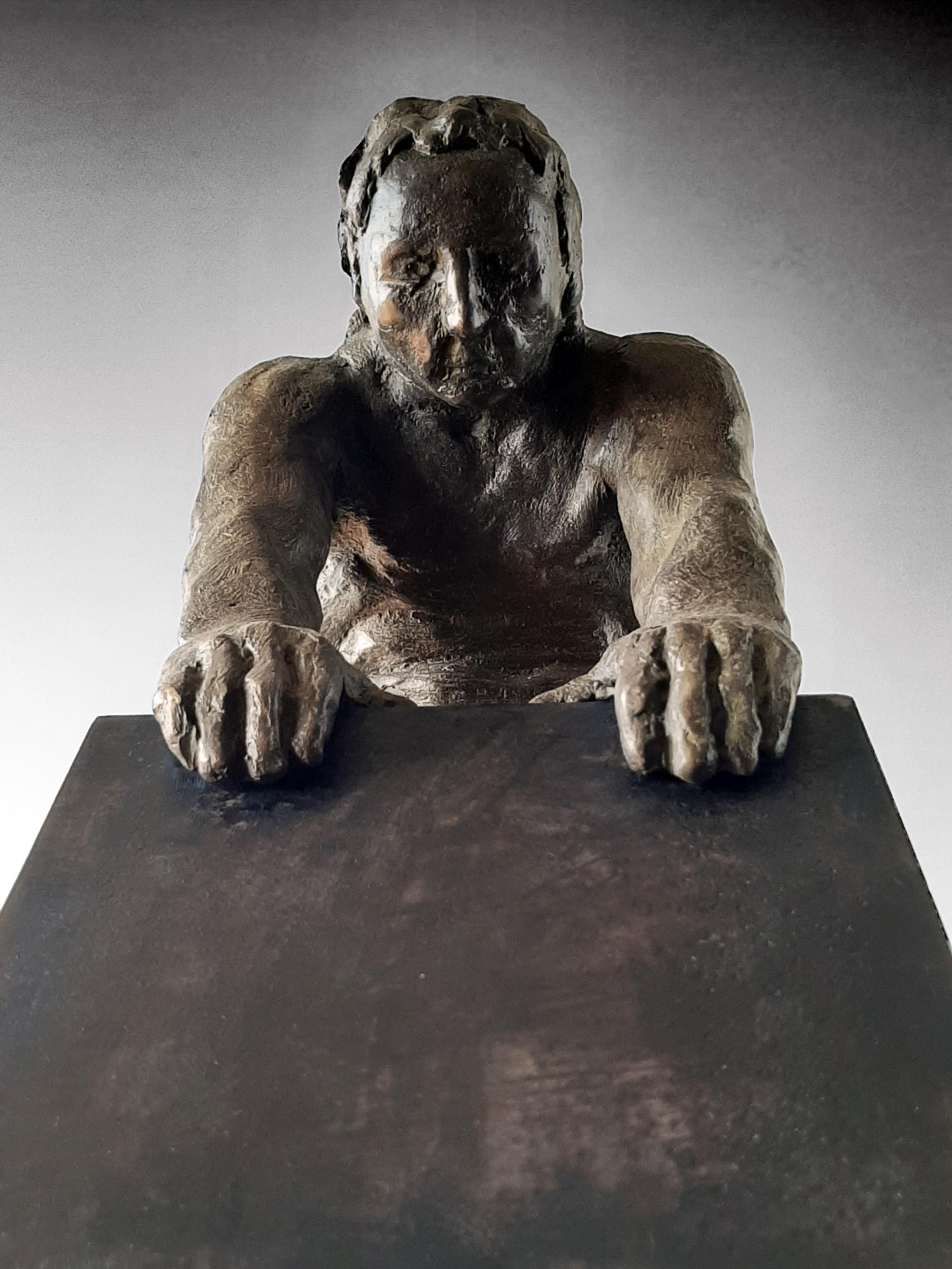 Deconstruccion VI. Original Sculpture Bronze Iron For Sale 3