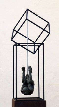 El Hombre Araña II 42- Contemporary Bronze Spanish Abstract Sculpture, 2017