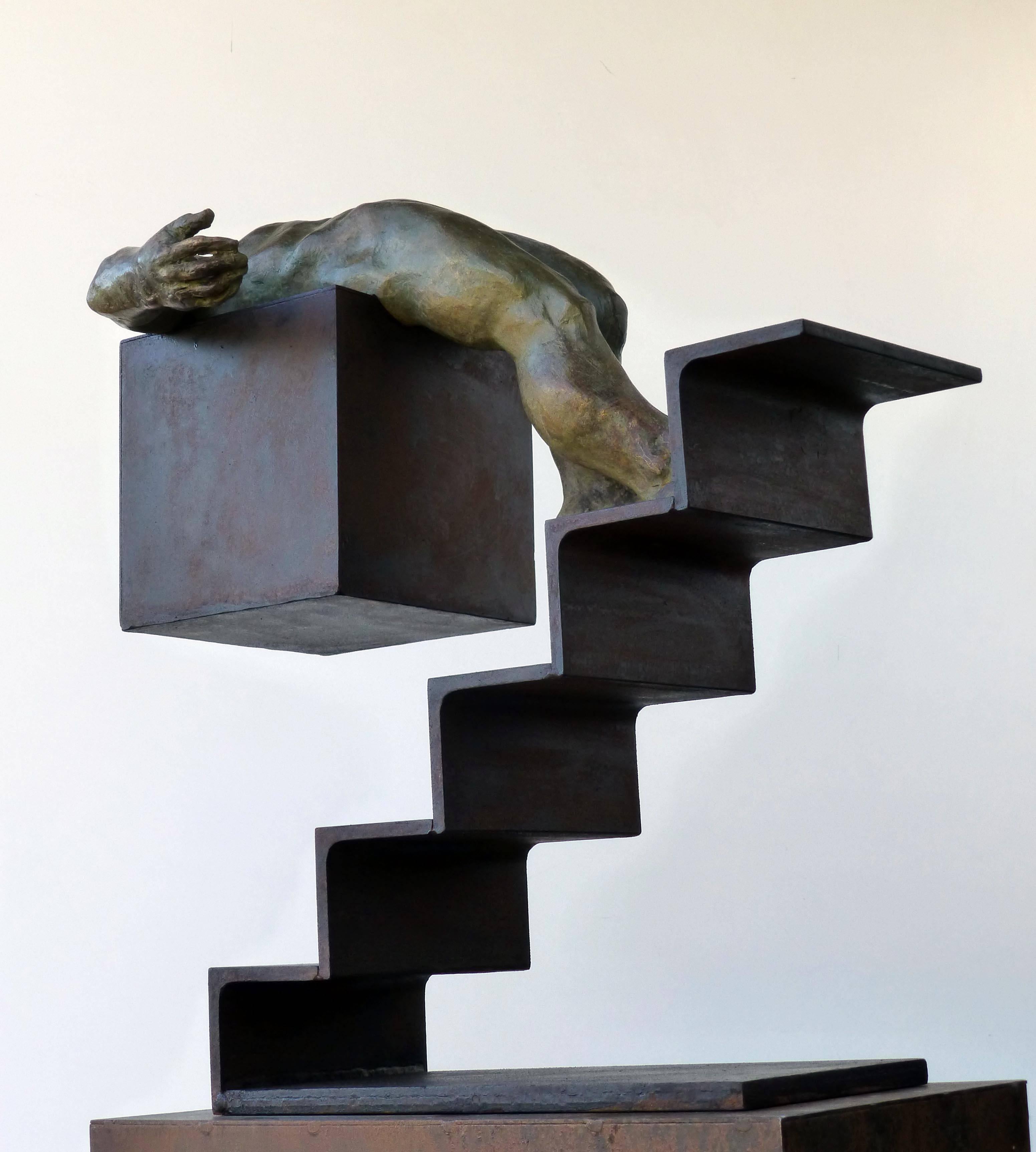 Amancio   Iron. Bronze. ICARO III. Sculpture For Sale 1