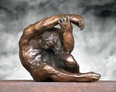 AMANCIO 47.21.2 „Man Leteo“ – Bronzeskulptur, zeitgenössische figurative Kunst