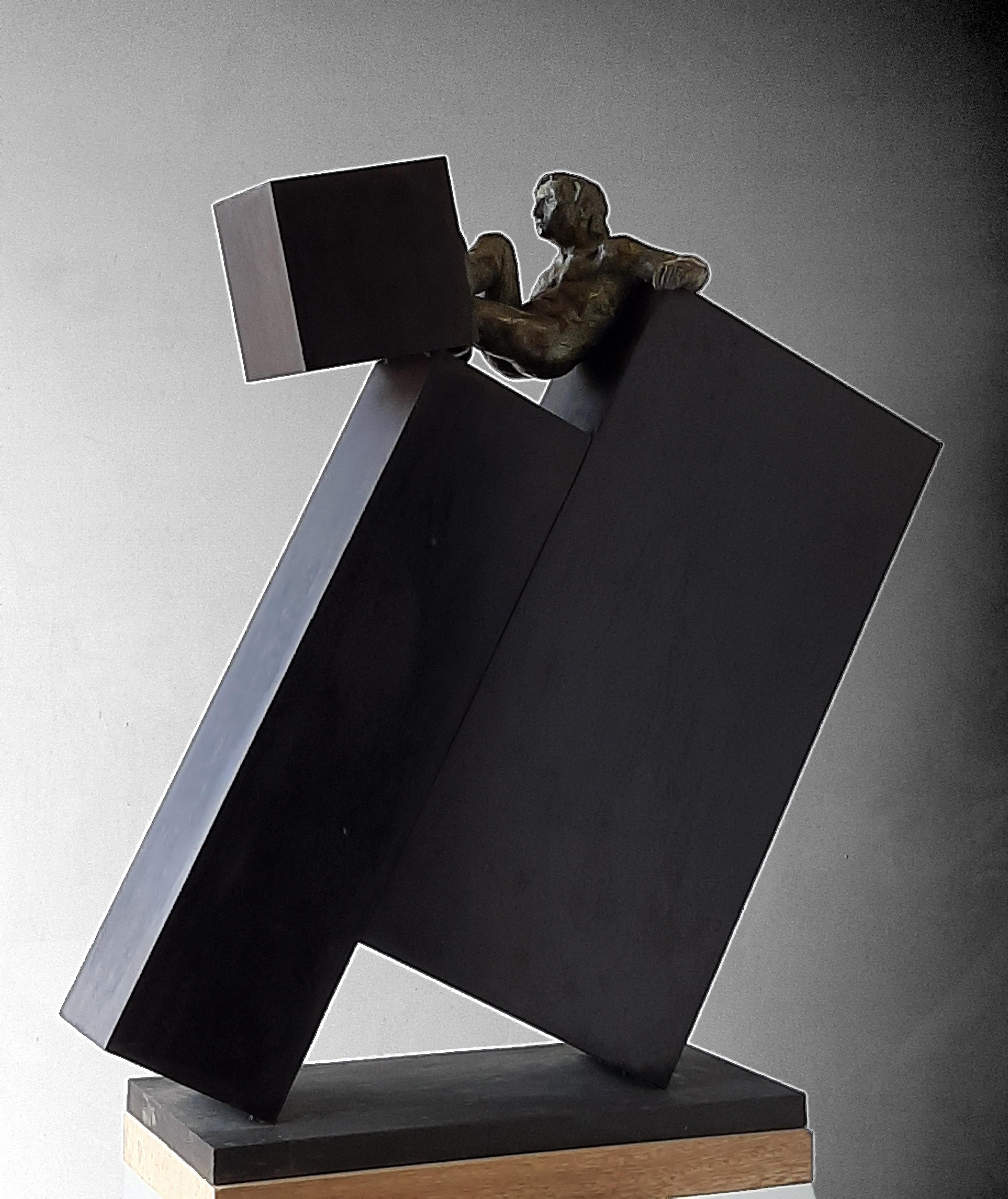 AMANCIO  Deconstruccion  III. original sculpture bronze iron For Sale 1