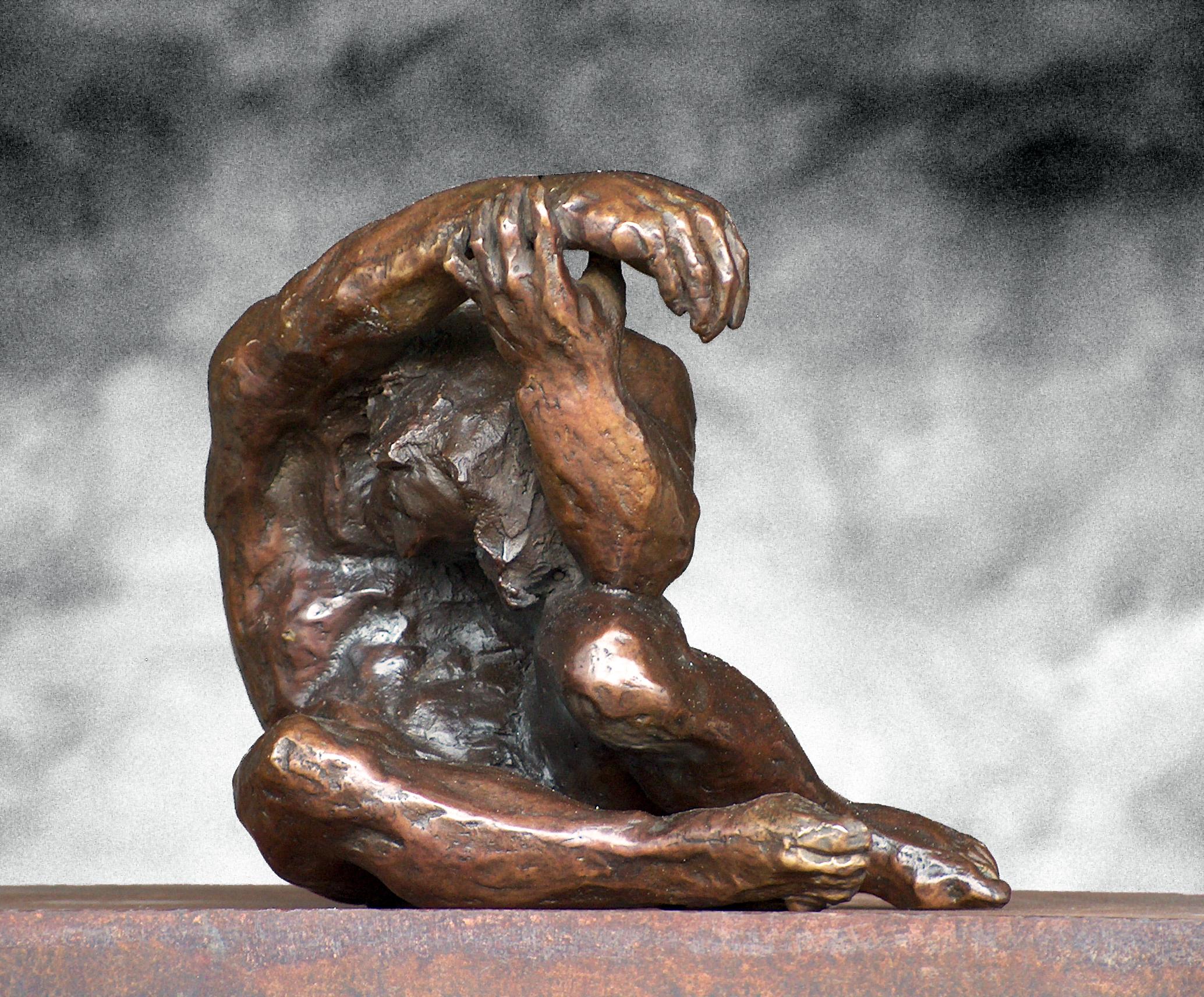 Amancio. 12 Man Leteo. Original sculpture bronze - Contemporary Sculpture by Amancio Gonzalez Morera