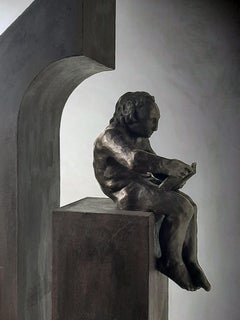 la casa II. original sculpture iron bronze