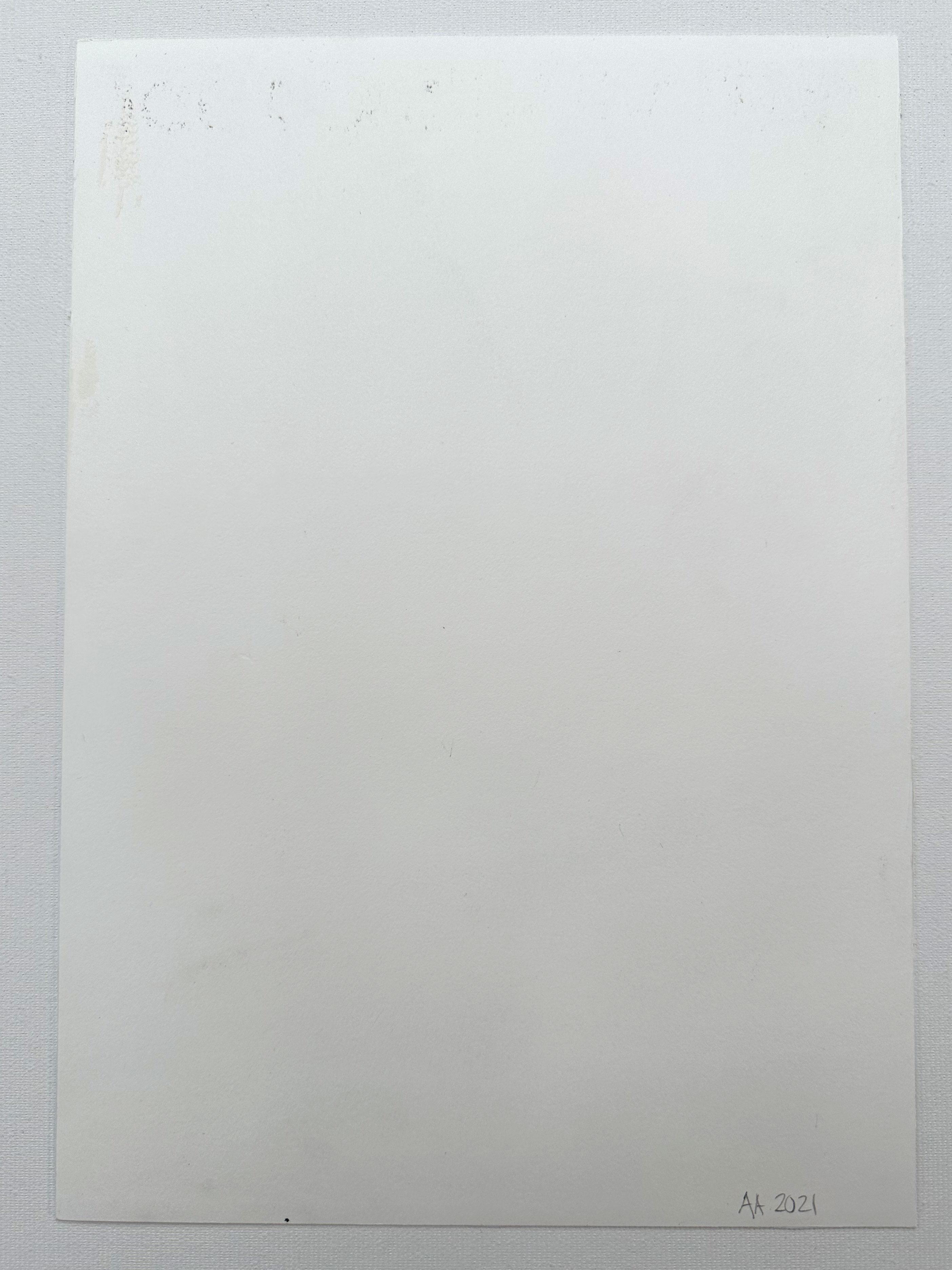 „Civic Study III“ Acrylgemälde an Holzkohle auf Papier, neutrales lila cremefarbenes Beige im Angebot 5