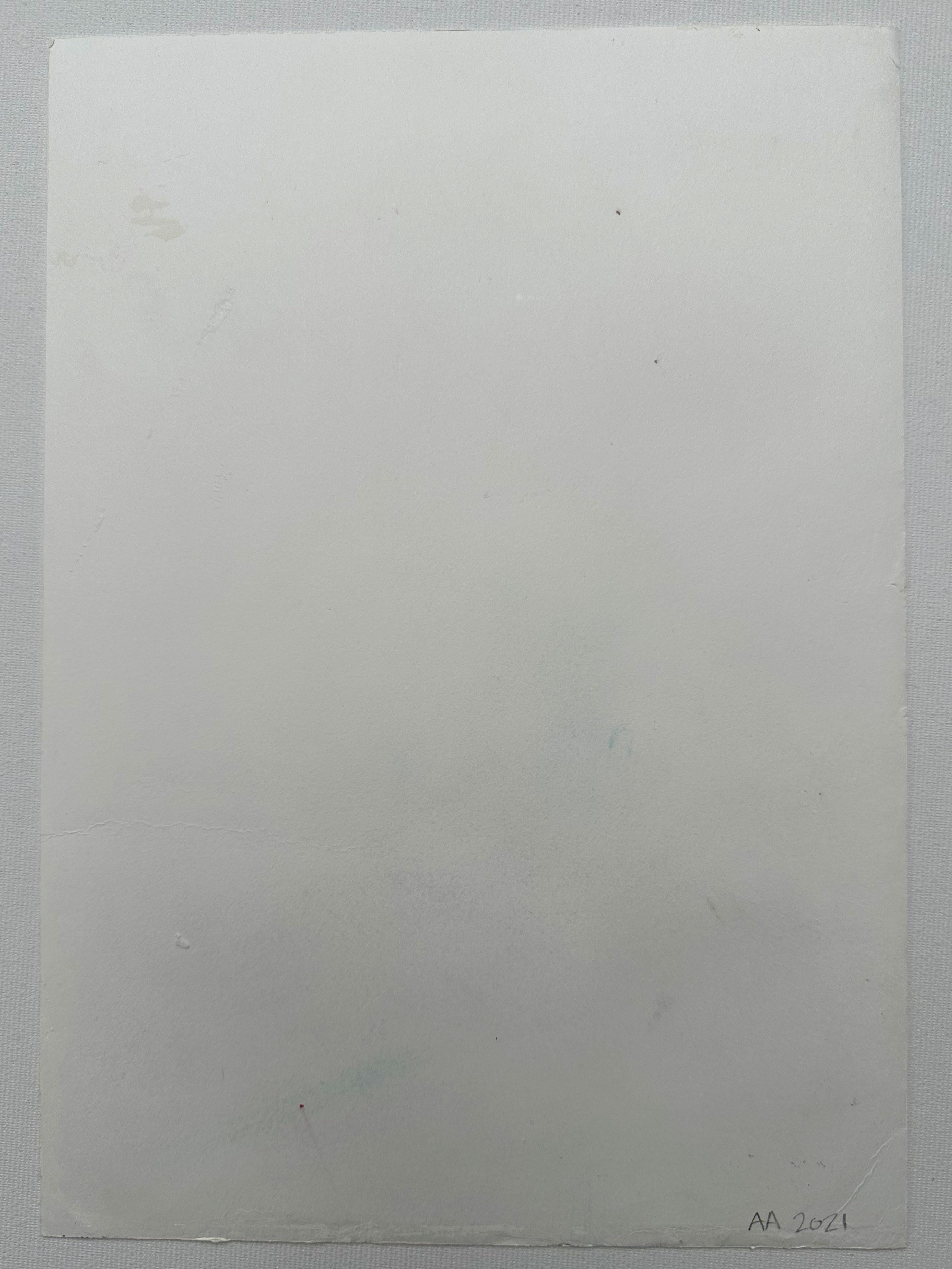 „Glacial Morning“ Acrylgemälde auf Papier, Wabi-sabi, natürliche, neutrale Kurven im Angebot 6