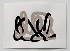 "Symbiotic String III" Paint on paper nature soft shapes neutral natural world