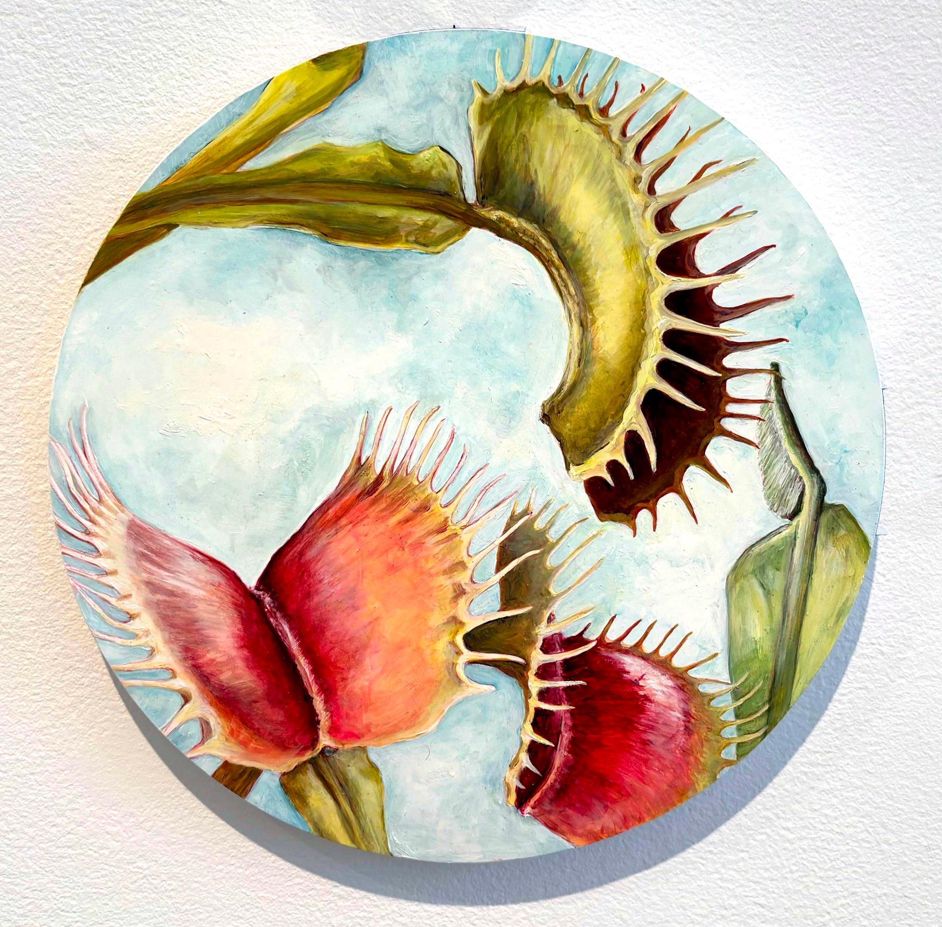 Amanda Besl
Embroil, 2024
Olio su tela
12 x 12 pollici
Firmato sul retro
Offerta a $950

Un dipinto simile a un gioiello con una potente risonanza, Embroil di Amanda Besl distilla i grandi paesaggi botanici dell'artista in una composizione compatta