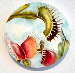 Pittura a olio contemporanea Artista femminile Natura morta botanica Amanda Besl