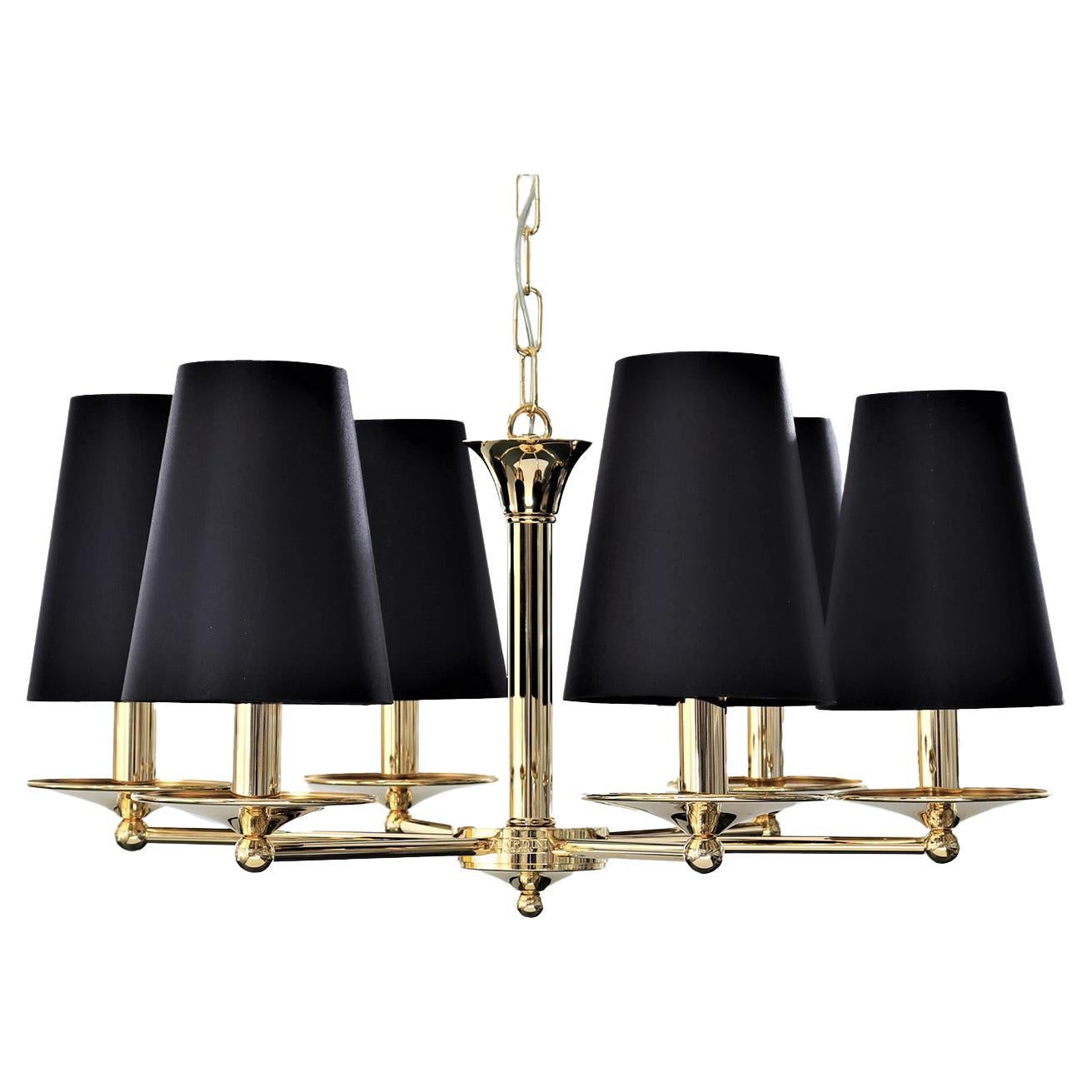 AMANDA Black 6-Light Chandelier