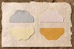 « Flat » - Peinture abstraite - Pigments de la terre - papier fait main