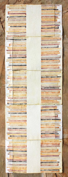 'Trace' - Abstract Painting - Earth Pigments - Anni Albers - Agnes Martin