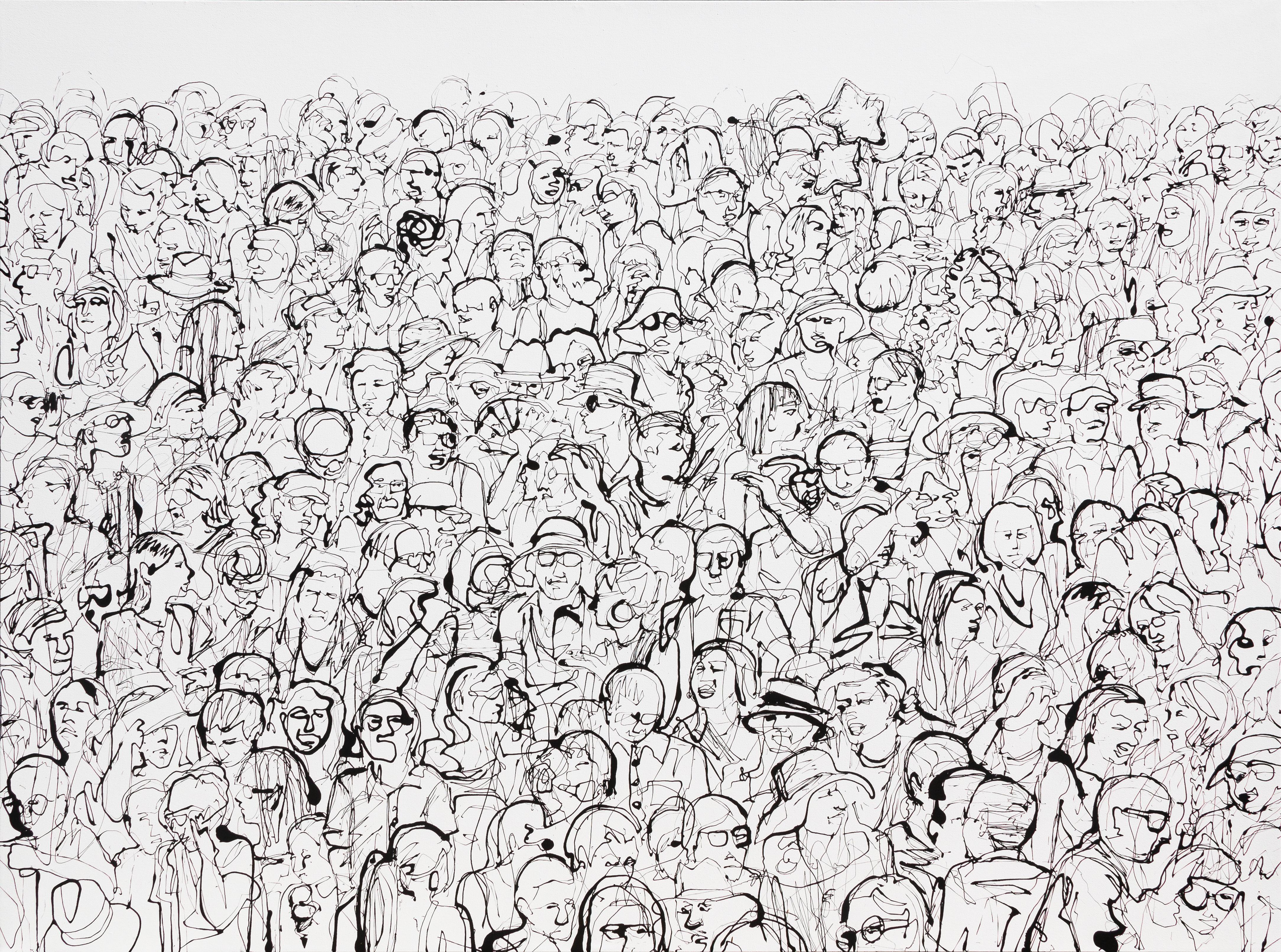 Figurative Painting de Amanda Brown - Música en el parque