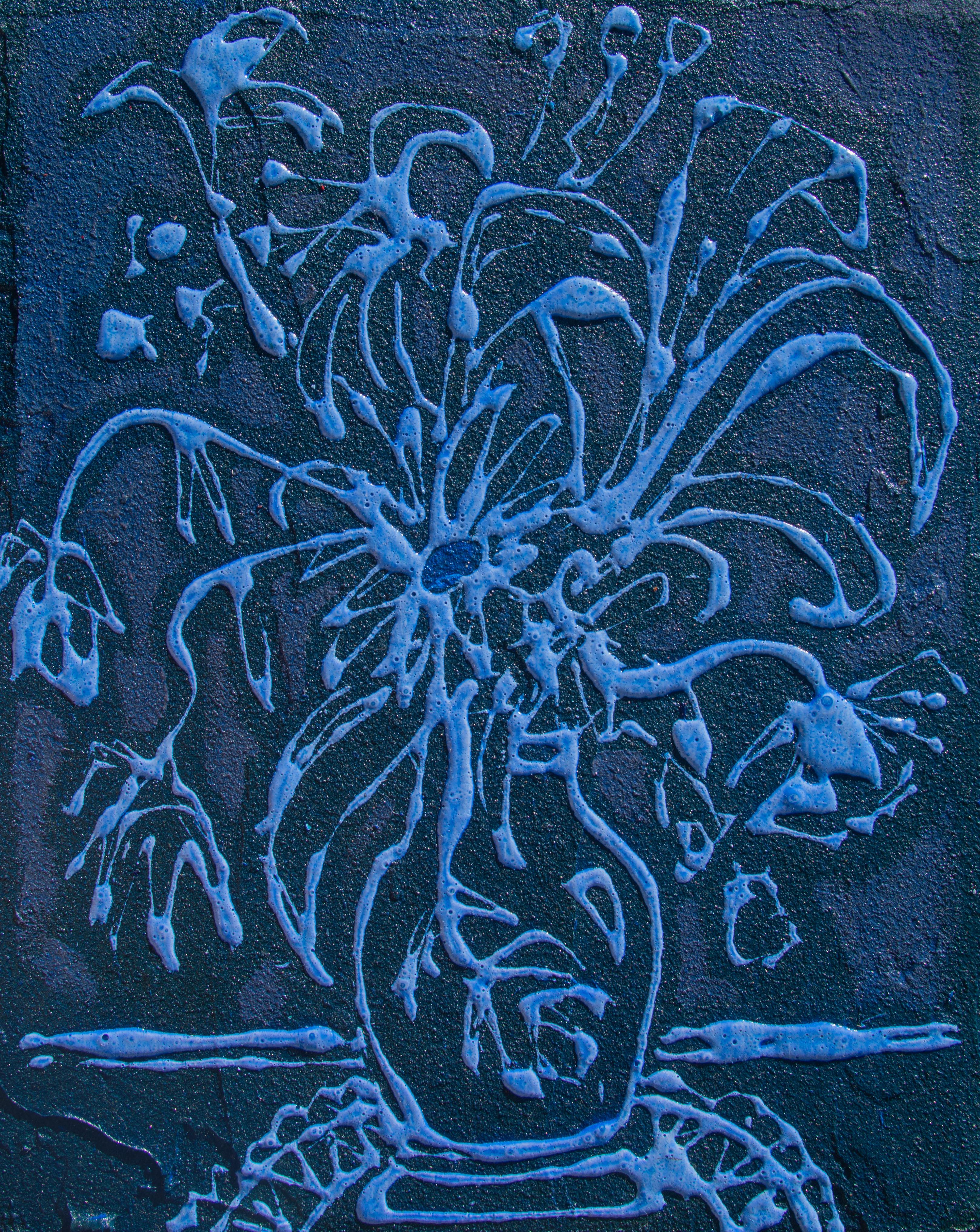 Figurative Painting de Amanda Brown - Floración nocturna